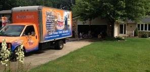 Water Damage Pocahontas Truck Parked Near Lawn